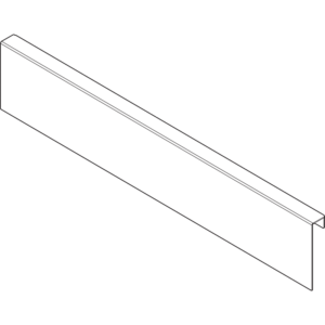 AMBIA-LINE Holzrückwandadapter, für LEGRABOX/MERIVOBOX Schubkasten Höhe M, Stahl