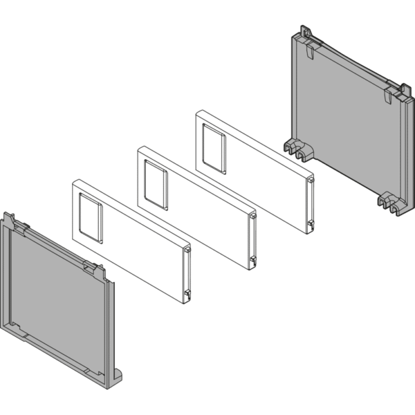 Ambia Line Flaschenset Breite 100mm Oriongrau matt