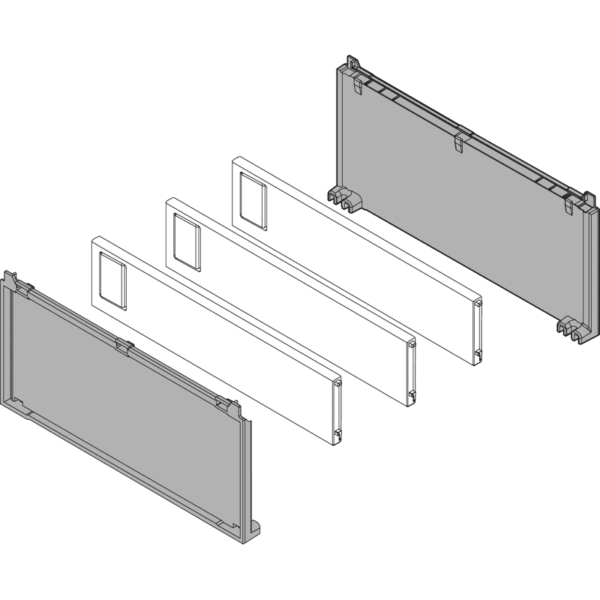 Ambia Line Flaschenset Breite 200mm Seidenweiß matt