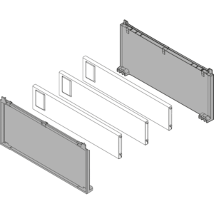 AMBIA-LINE Flaschenset für LEGRABOX/MERIVOBOX, carbonschwarz matt