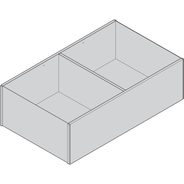 AMBIA-LINE Rahmen für LEGRABOX/MERIVOBOX, Frontauszug, Holzdesign, ab NL=400 mm,