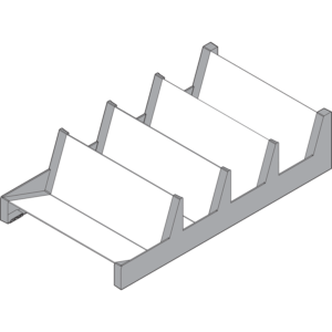 Ambia Line Gewürzhalter L=356mm B=205mm Oriongrau