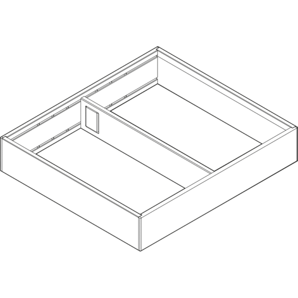 AMBIA-LINE Rahmen für LEGRABOX/MERIVOBOX Schubkasten, Breite=242 mm, i-gr.