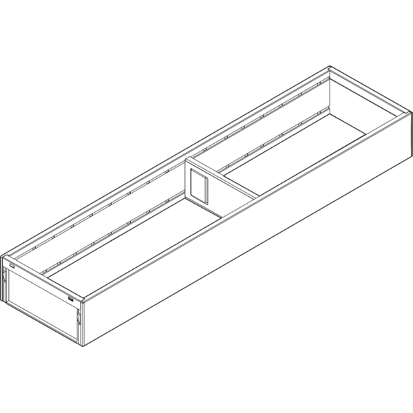 AMBIA-LINE Rahmen für LEGRABOX/MERIVOBOX Schubkasten, Br. 100mm, indiumgrau