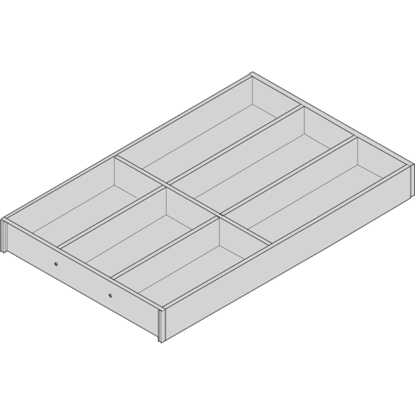 AMBIA-LINE Besteckeinsatz für LEGRABOX/MERIVOBOX Schubkasten, Holzdesign, 6 Best