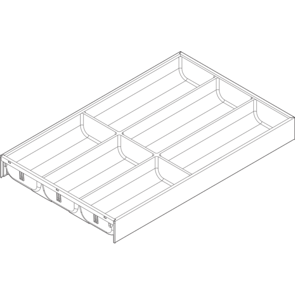 Besteckeinsatz Ambia Line  NL 500 Stahl Seidenweiß/OG-M