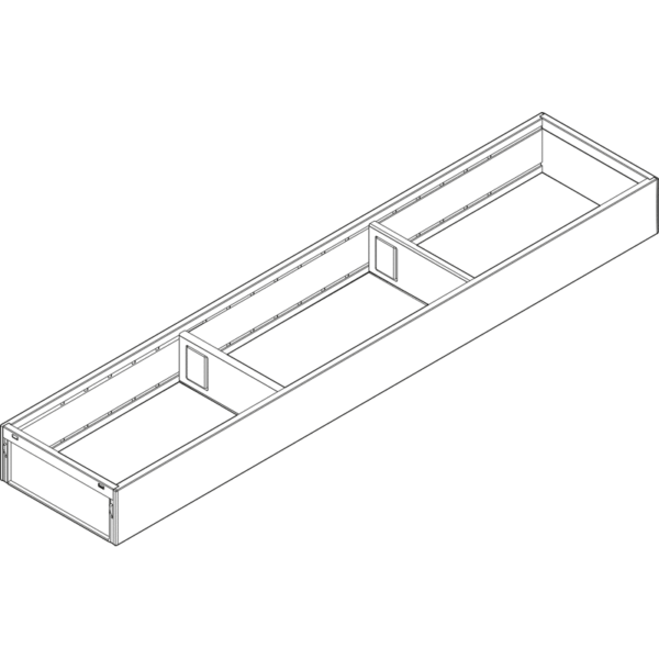 Ambia Line Rahmen LBX NL 650 B=100 Seidenweiß