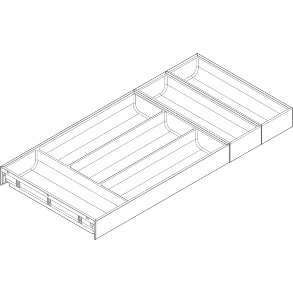 Besteckeinsatz Ambia Line NL 650 Stahl Seidenweiß/OG-M