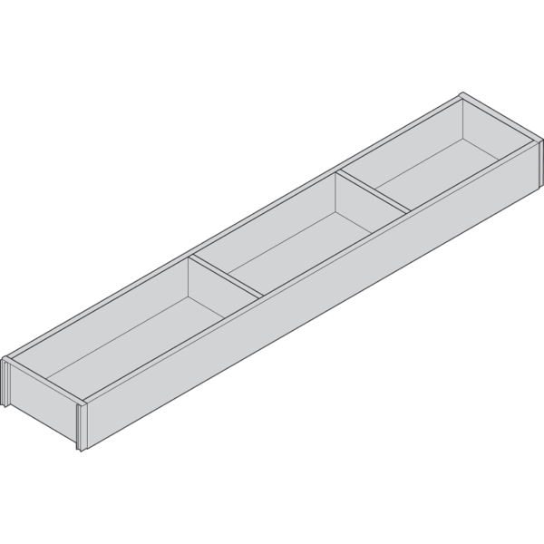 Ambia Line Rahmen LBX NL 650 B=100 Bardolino Eiche/SW-M