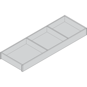 AMBIA-LINE Rahmen für LEGRABOX/MERIVOBOX Schubkasten, Holzdesign, NL=650 mm, Bre