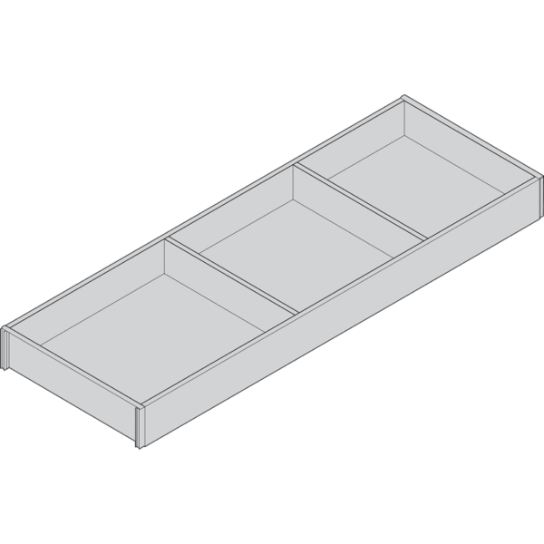 AMBIA-LINE Rahmen für LEGRABOX/MERIVOBOX Schubkasten, Holzdesign, NL=650 mm, Bre