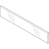 LBX pure/free Glaseinschubelement vorne für KB=1200mm/19erSeiten Höhe 70mm, Klar