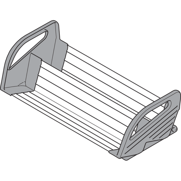 Orga-Line Gewürzhalter  für Korpusbreite 450 mm inox / staubgrau