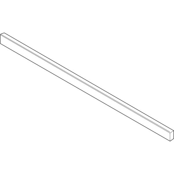 LBX QUERREL.KB 1200MM.Z.ABL.I-AUSZ.EL NI ELOXIERT NIRO