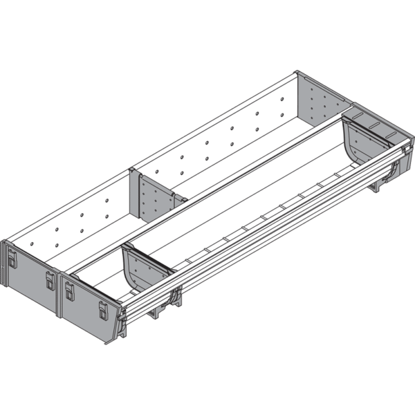 ORGA-LINE Kombi-Set für Tandembox Schubkasten NL=500mm, Breite=200mm