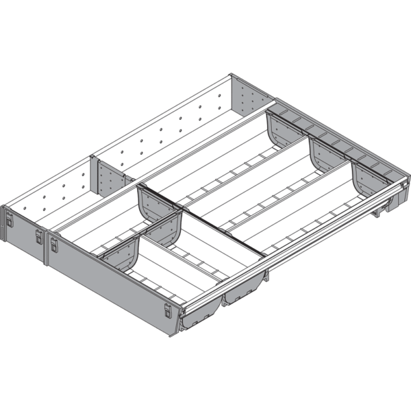 ORGA-LINE Kombi-Set Besteck- und Facheinteilung B=377mm für TBX NL 500mm