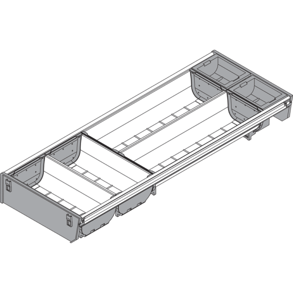ORGA-LINE Schalen-Set für TBX Schubkasten NL=550mm, Breite=192mm