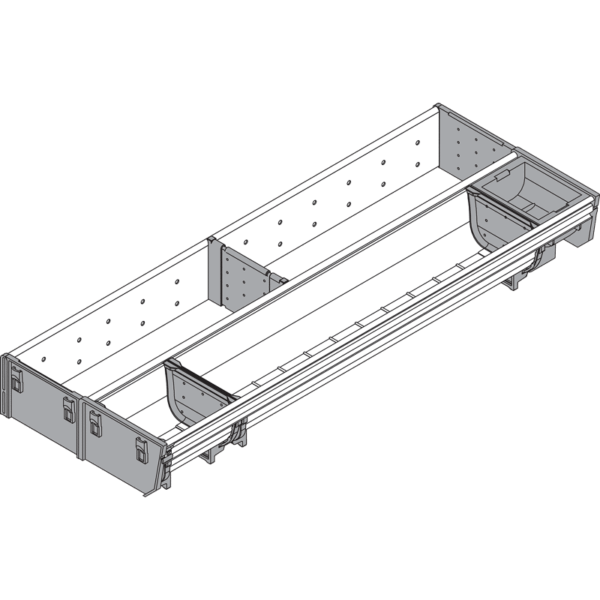 ORGA-LINE Kombi-Set für Tandembox Schubkasten NL=550mm, Breite=200mm