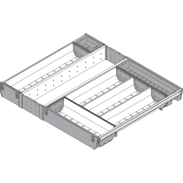 ORGA-LINE Essbesteck für TBX NL 450mm Korpusbreite 600mm