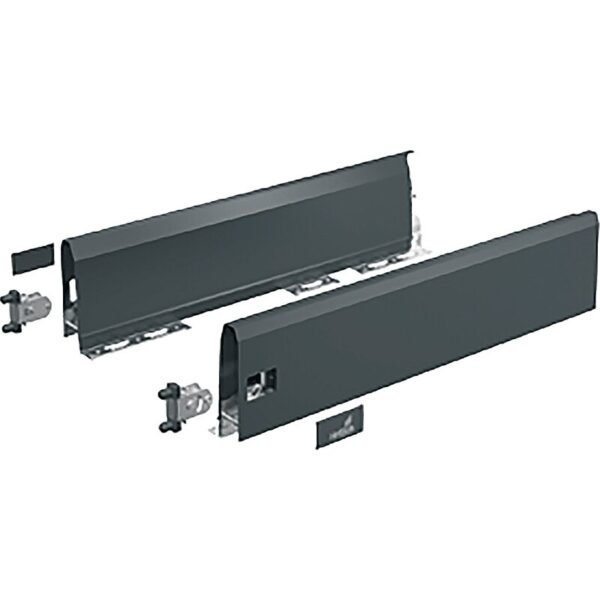 HETTICH Schubkastenzarge ArciTech ArciTech Set Zarge mit einer Höhe von 126 mm und einer Länge von 300 mm, in anthrazit, links und rechts einsetzbar, stabil und langlebig, KREAKTIVMOEBEL, GmbH