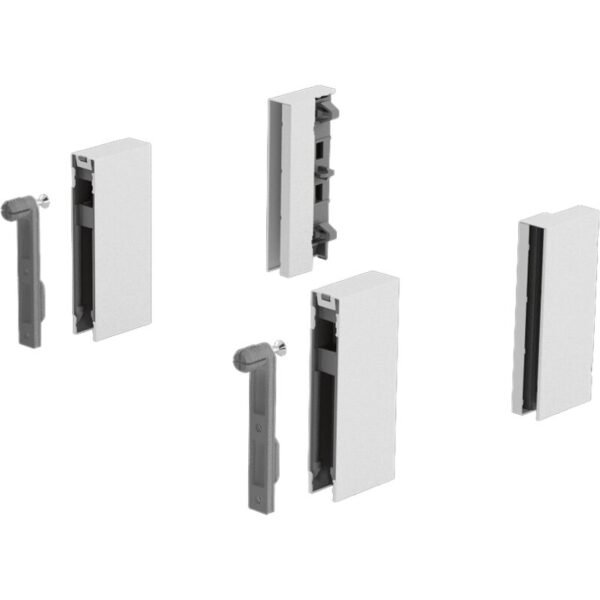 Hettich 9122975 Schubkasten-Designelementadapter ArciTech mit Frontbefestigung weiß