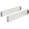 Schubkasten-Designelement,ArciTech,9122989,NL550mm,Glas silber klar