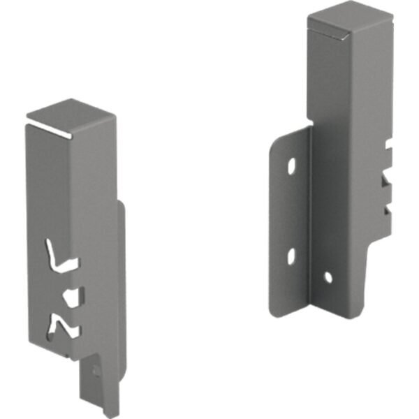 Hettich Schubkasten-Rückwandverbinder links/rechts ArciTech 9150502 Stahl anthrazit
