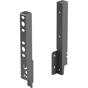 Hettich 9150505 Schubkasten-Rückwandverbinder links/rechts ArciTech Stahl anthrazit