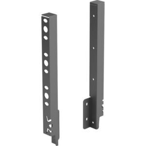 Hettich 9150507 Schubkasten Rückwandverbinder links/rechts ArciTech Stahl anthrazit