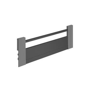 Robuste und stilvolle Schubladenfront für das Hettich InnoTech Atira System, gefertigt aus widerstandsfähigem Material in elegantem Anthrazit. Ideal für eine stabile und langlebige Möbelkonstruktion.