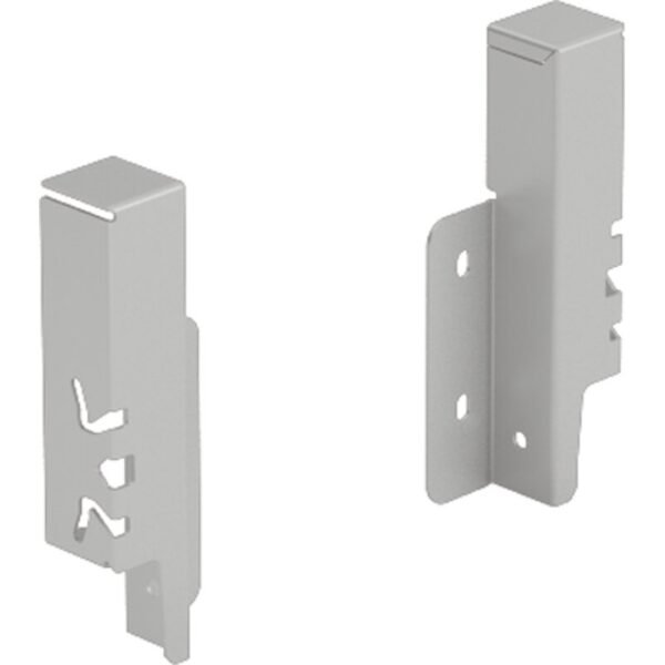 Hettich Schubkasten-Rückwandverbinder links/rechts ArciTech 9150642 Stahl silber