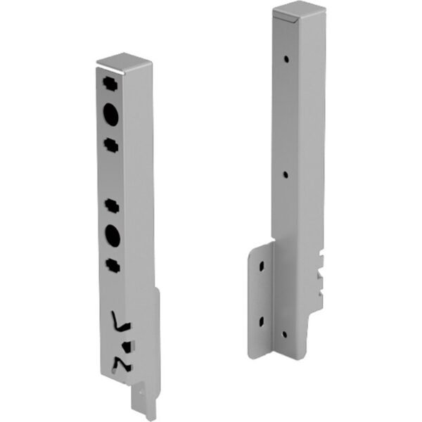 Hettich 9150644 Schubkasten-Rückwandverbinder links/rechts ArciTech Stahl silber