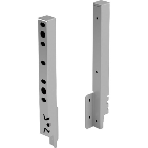Hettich 9150645 Schubkasten Rückwandverbinder links/rechts ArciTech Stahl silber