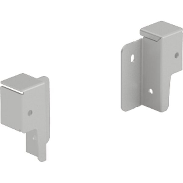 Hettich 9150630 Schubkasten Rückwandverbinder links/rechts ArciTech Stahl silber