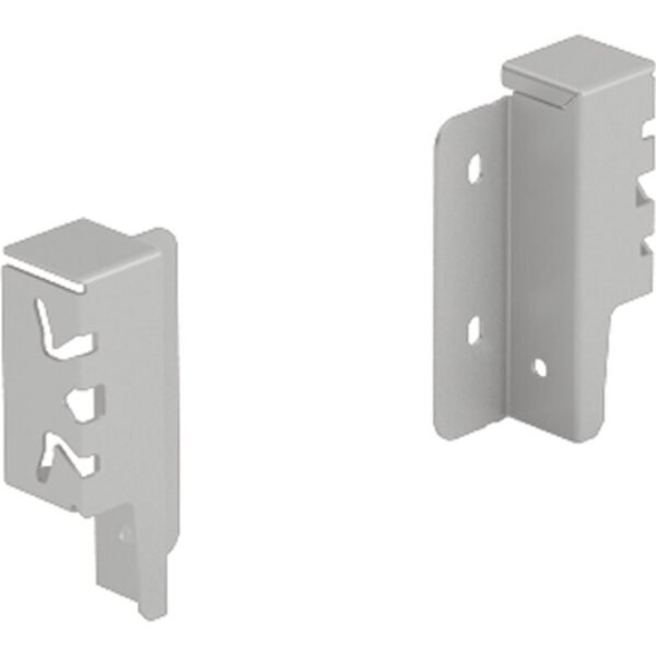 Hettich Schubkasten-Rückwandverbinder links/rechts ArciTech 9150641 Stahl silber