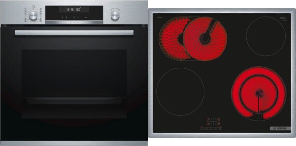 Einbau-Backofen-Set (HBD671CS62) - HBG578BS3 + PKN645BA2E Einbau-Backofen, Elektro-Kochfeld