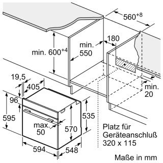 Bosch HBD435FH63 Einbau-Backofen-Set Einbau-Backofen, Induktionskochfeld (Enthält HBA234BB3, PIF64KBB5E)