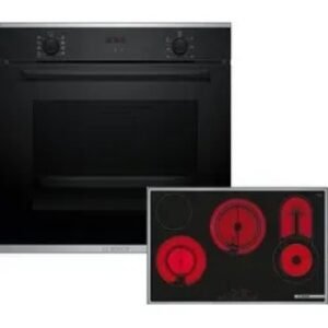 Bosch HBD431FH84 Einbau-Backofen-Set mit Glaskeramik-Kochfeld und Backofen. Kreaktivmoebel, Kreativ möbel.
