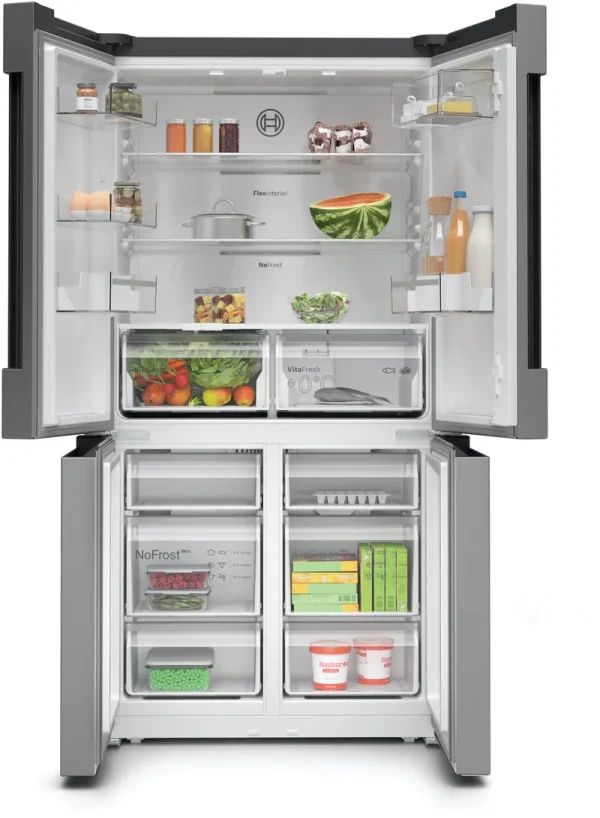 Bosch KFN96VPEA French Door 183 cm NoFrost VitaFresh FreshSense superCooling superFreezing LED Beleuchtung