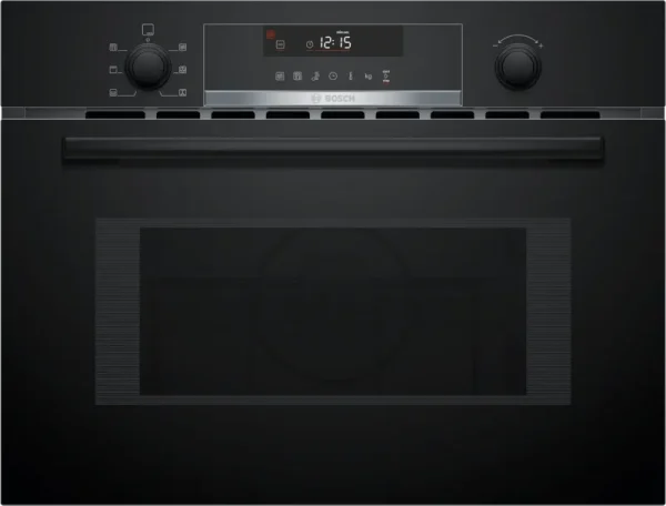 BOSCH Serie 6 Einbau Mikrowelle CMA585GB1 in Schwarz, Frontansicht. Kreaktivmoebel, Kreativ möbel