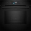 Bosch Serie 8 HNG978QB1 Einbau-Backofen mit Mikrowellen- und Dampffunktion in Schwarz Frontansicht des Bosch HNG978QB1 Backofens mit TFT-Touchdisplay Bosch Backofen Serie 8 mit geöffneter Tür und Air Fry Blech Innenraum des Bosch HNG978QB1 Backofens mit 67 Liter Garraum Einbau-Backofen Bosch HNG978QB1 mit Home Connect App und Kamera Detailansicht: Bosch Serie 8 Einbaugerät mit SoftOpen und SoftClose Tür Bedienfeld des Bosch Backofens mit Drehwähler und Touchscreen