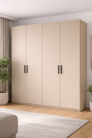 Kleiderschrank nach Maß 2400 mm – 4 Türen K681 PD Macadamia