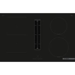 BOSCH Serie 4 Induktionskochfeld mit integriertem Dunstabzug – 80 cm rahmenlos BOSCH Serie 4 Kochfeld Modernes Induktionskochfeld mit integriertem Dunstabzug für eine geruchsfreie Küche und ein elegantes Design