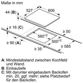 Elektro-Kochfeld mit stabilem Edelstahlrahmen, präziser Passform und einfacher Integration in moderne Küchenarbeitsplatten.