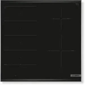 BOSCH Induktionskochfeld 60 cm Schwarz mit Rahmen – modernes Elektrokochfeld mit Touchbedienung