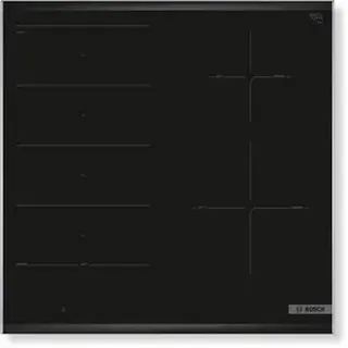 BOSCH Induktionskochfeld 60 cm Schwarz mit Rahmen – modernes Elektrokochfeld mit Touchbedienung