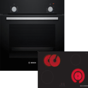 Bosch HBD211FB85 Einbau-Backofen-Set Einbau-Backofen, Elektro-Kochfeld (HBF010BA0, PKN811BA2E).