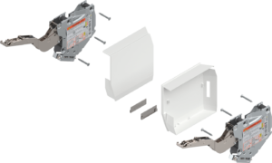 Aventos HF Teleskophebel -Set KH =480-570mm Nickel 20F3200 | 20F3200.01