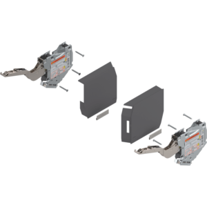 Aventos HF Teleskophebel -Set KH =480-570mm Nickel 20F3200 | 20F3200.01