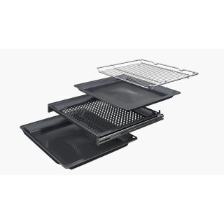 Bosch Serie 8 HMG978NB1 Einbau-Backofen mit Mikrowellenfunktion 60 x 60 cm Schwarz